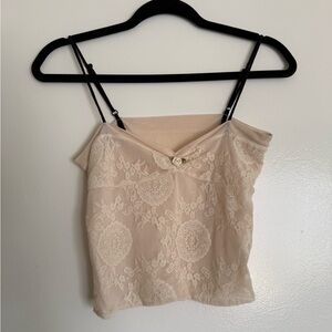 Cropped Lace Cami